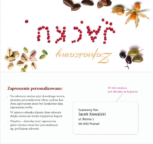 zaproszenia personalizowane